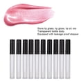 thumbnail image 1 of 10 Botellas de Brillo de Labios Recargables, Cuerpo de Botella Transparente, Tapón A Prueba de Fugas, Plásstico, 2,5 ml, Almacenamiento de Cosmética, 1 of 7