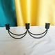 thumbnail image 2 of Candelabro retro para centro de mesa, decoración de escritorio, vela de té para Black 3 brazos, 2 of 8