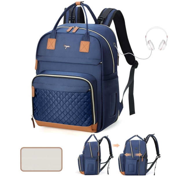 Mochila para Pañales Tonyeee Azul Expandible 25-37L
