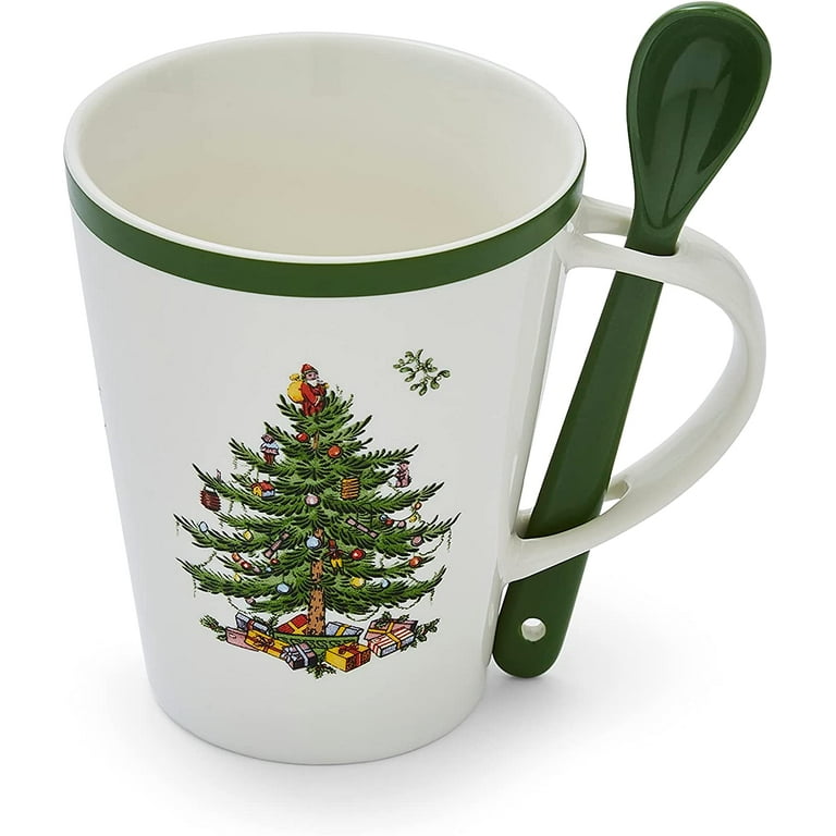 Christmas Coffee Mugs - Spode Christmas Tree Set of 4 Mugs