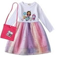 thumbnail image 2 of Gabby Cats Robe pour Bébé Fille Enfants Gabby Vêtements de Maison de Poupée Carnaval Cosplay Costume Enfants Robe Décontractée à Manches Longues avec Sac, 2 of 5