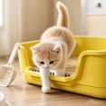 thumbnail image 2 of Semi Enclosed Cat Litter Box with High Sides, Low Entry Large Capacity Ventilate Odor Box for Indoor Cats, Senior Cats & Kittens, Easy Clean & Anti-Splashing Pet Potty 16.54''LX11.02''WX4.72''H, 2 of 7