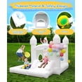 thumbnail image 4 of Bounce House NBSPORT, color blanco, con ventilador para 2 a 5 niños de 8 años, máximo 136 kg, 4 of 7