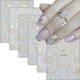 thumbnail image 1 of Adhesivos para uñas Lukmexor Christmas Gold en relieve en 5D, 6 hojas, 1 of 7