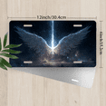 thumbnail image 2 of 1 Pcs 2D Flat License Plate Covers & Frames, Wings in Space For Decorative Front, Waterproof For Decoration Aluminum License Plate Covers & Frames Cover For Men Women, 12" X 6", 2 of 6