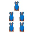 thumbnail image 2 of maskred Femmes de la Mode Plage Vacances Robe Boho Ethnique Élégante Robe en Vrac Bleu 5Set, 2 of 6