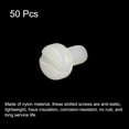 thumbnail image 3 of Unique Bargains Nylon Machine Screws, M5x10mm Slotted Pan Head Fasteners Bolts, White 50Pack, 3 of 4