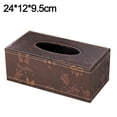 thumbnail image 2 of Caja de pañuelos rectangular dispensador de pañuelos faciales soporte, 2 of 5