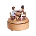 thumbnail image 1 of Caja musical de cuerda coleccionable Toca melodía Hermosa rotación clásica Manualidades Pareja, 1 of 9