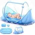 thumbnail image 1 of Baby Bed Mosquito Net, Portable Folding Bed Pop Up Summer Travel Crib With Mosquito Net Baby Cribs Newborn Baby Crib, 1 of 4