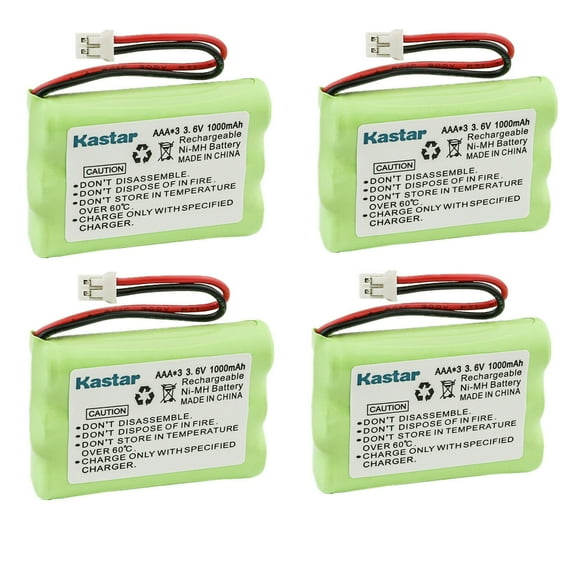 Kastar 4-Pack Ni-MH Battery 3.6V 1000mAh Replacement for Motorola Digital Video Baby Monitor MBP667CONNECT, MBP667CONNECT-2, MBP667CONNECT-3, MBP667CONNECT-4, MBP667CONNECTPU, MBP668CONNECT