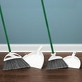 thumbnail image 6 of Libman Angle Brooms and Dust Pans Value Pack Green / White Steel Handle (2 Brooms 2 Dustpans), 6 of 16