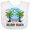 AA-White, variant on Inktastic Summer Vacation in Delray Beach Boys or Girls Baby Bib