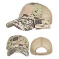 thumbnail image 3 of Baseball Cap American Flag Camouflage Baseball Cap Outdoor Men Adjustable Sun Mesh Peaked Hat, 3 of 7