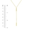 thumbnail image 5 of SZUL Women's 14K Solid Yellow Gold Double Bar Drop Necklace, 5 of 6