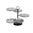 thumbnail image 5 of Fruit Snack Plates Serving Stand and Platters Set 5 Plate Tea Party Serving Platter Cookie Tray Cupcake Stand for Wedding Parties Commercial Argent, 5 of 8