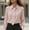 Pink, variant on ZOELNIC Women's Tie Neck Blouse Long Sleeve for Office Business Professional and Dressy Casual Wear, S