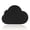 Black 30×21.6cm /11.8x8.5inch, variant on 1-Pack: Cute PU Leather Cloud -Sized Mouse Pad, and Washable for Study or Office Use by Girls, 30×21.6cm / 11.8x8.5inch