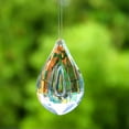 thumbnail image 5 of EOEMY 75mm Aurora Ab Longan Crystal Feng Shui Faceted Prism Hanging Suncatcher Pendant, 5 of 8