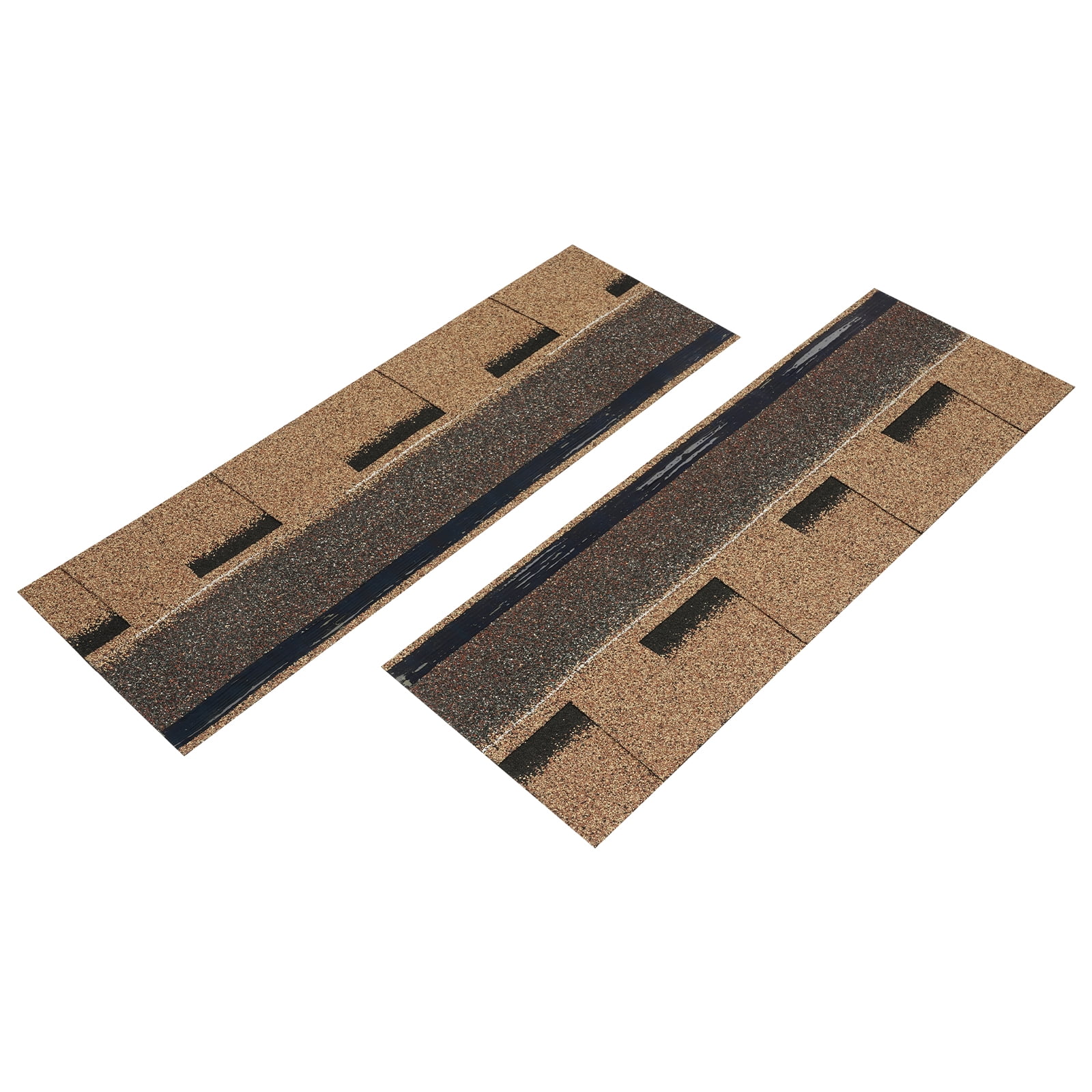 Roofing Shingles, Asphalt Shingles Roof Tiles, 16Pcs Asphalt Roof Shingles (Gold)