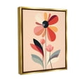thumbnail image 4 of Stupell Industries Retro Abstract Bloom Botanical & Floral Painting Gold Floater Framed Canvas Art Print Wall Art, 25 x 31, 4 of 10