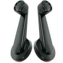 TRQ Black Window Crank Door Handle Pair Kit for GM 1500 Pickup Truck S15 DHA43858