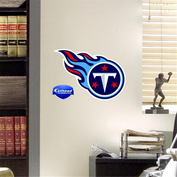 Fathead 89-00031 Tennessee Titans Logo Wall Graphic measures 12 X 16 in. Pack Of 6