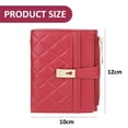 thumbnail image 2 of Cartera pequeña para mujer, billetera minimalista de cuero PU con dos pliegues y tarjetero, 2 of 5