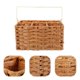 thumbnail image 2 of Cesta de almacenamiento de ratán de imitación Cestas de herramientas con asa portátil Cesta de almacenamiento de picnic, 2 of 3