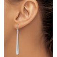 thumbnail image 3 of 14K White Gold Polished Shepherd Hook Earrings (53x6), 3 of 5