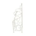 thumbnail image 3 of Benzara Classic Free standing Metal Toilet Paper Holder Off White, 3 of 6