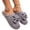Gray, variant on Mfakffe Womens Slippers Fashion Bow Closed Toe Slippers Comfortable Soft Cotton Shoes Black 9 Wide(EU:42)