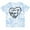 Tie Dye Blue, variant on Inktastic I Love My Mom and Dad in Black Chalk Heart Boys or Girls Toddler T-Shirt