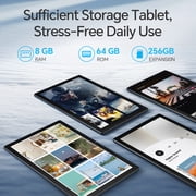 10.1 Android 15 Tablet, 8GB+64GB, 6000mAh Tablet Computer, Dual Camera,2025 Android WiFi Tablet-Black