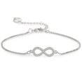 thumbnail image 1 of Pulsera Infinito - Pulsera Corazón, Pulsera Trébol de Cuatro Hojas para Mujer, Pulsera Plata para Mujer, Pulsera Niña, Pulsera Amistad, Pulsera Diamante, 1 of 5