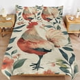 thumbnail image 6 of 3 Pcs Soft Bedding Set, Includes 1 Duvet Cover with Zipper And 2 Pillow,Shams Oil Rooster King(102"×90"), 6 of 8