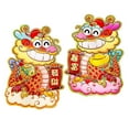 thumbnail image 3 of GUOOL 2Pcs Chinese New Year Door Stickers Cartoon Dragon Blessing Words Chinese New Year Decoration for Holidays Office Living Room, 3 of 9