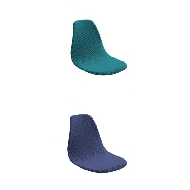 Cubierta de asiento de silla de ha Funda de asiento de comedor de hotel de conferencia Funda antipolvo azul + Cubierta de asiento de silla de