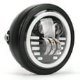 thumbnail image 1 of Faro LED para motocicleta de 12 V, 6,5 pulgadas, 12‑80 V CC, doble color, IP67, impermeable, DRL, faro delantero redondo, reemplazo para Suzuki sin soporte, 1 of 12