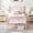 Pink, variant on VECELO Metal Platform Bed Frame with Victorian Headboard and Footboard, Full Size, Black