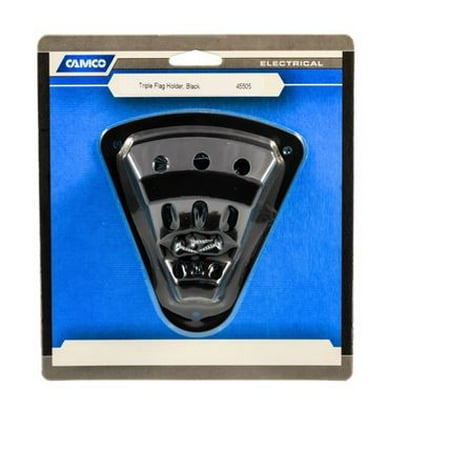 Camco 45505 Flag Holder Triple Black