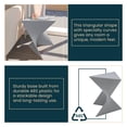 thumbnail image 3 of Mesa Lateral LeisureMod Moderna Gris Triangular 39x40x43 cm, 3 of 9