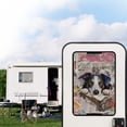 thumbnail image 2 of Psesaysky Border Collie Newspaper RV Window Shade,17.3x26 inch Foldable Blackout Camper Door Window Cover for Sun Shades UV Rays Protection, Fashion RV Accessories Universal Fit, 2 of 7