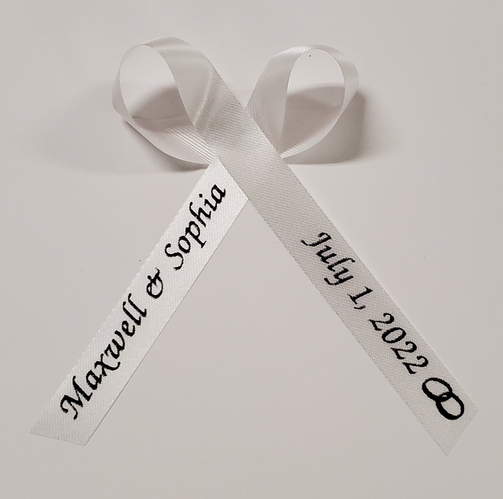 Continuous Printed Personalized Bridal Ribbon (100 yards) - China Wedding  Favor and Wedding Gift price