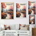 thumbnail image 4 of Designart "Dreaming By The Mystic Countryside River I" Countryside Floater Framed Wall Decor, 4 of 5