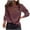 Brown, variant on Women's Long Sleeve Leopard Blouses Dressy Crew Neck Patchwork Loose Tops Casual Ladies Tunic T-Shirts