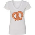 thumbnail image 3 of Inktastic Pretzel Women's V-Neck T-Shirt, 3 of 5