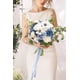thumbnail image 2 of Flores artificiales de color azul serwalín y blanco para decoración de bodas, 2 of 9