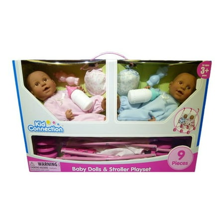 baby kid dolls connection stroller play