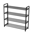 thumbnail image 1 of Yuarrent Estante organizador de zapatos de 4 capas, estante de almacenamiento de zapatos apilable de múltiples capas para la puerta de la sala de Almacenamiento y organización del hogar No.02 Yuarrent HA003466-02, 1 of 1